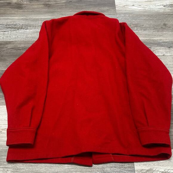 Vintage 60s 70s Boy Scouts Of America Cleveland Indians Red Mens S Wool Jacket - Picture 3 of 9